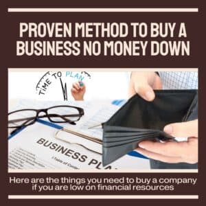 Buying a business with no money down webinar